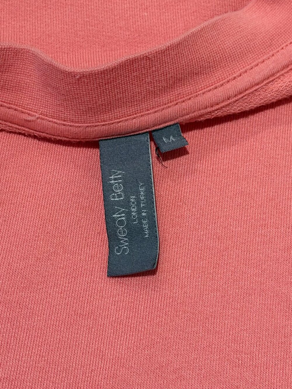 Sweaty Betty Pink French Terry Sweatshirt Thumb Holes M - Picture 8 of 11